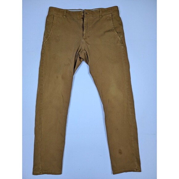 Dockers Smart 360 Flex Chino Pants 33 x 34 Brown Khaki Mens - Picture 1 of 15